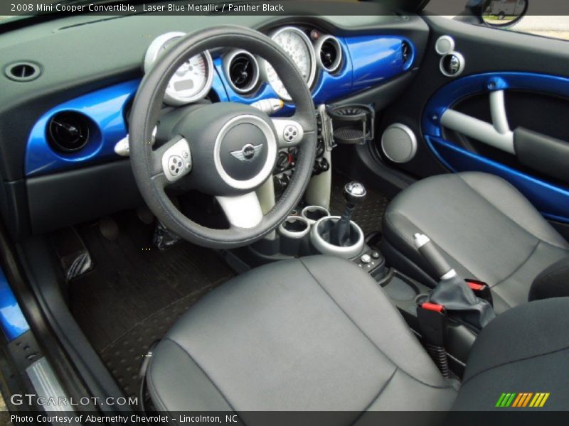 Laser Blue Metallic / Panther Black 2008 Mini Cooper Convertible