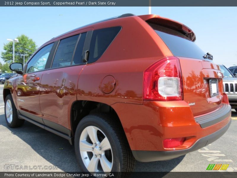Copperhead Pearl / Dark Slate Gray 2012 Jeep Compass Sport