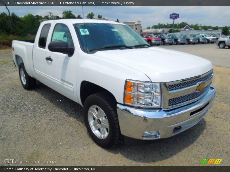 Summit White / Ebony 2012 Chevrolet Silverado 1500 LT Extended Cab 4x4