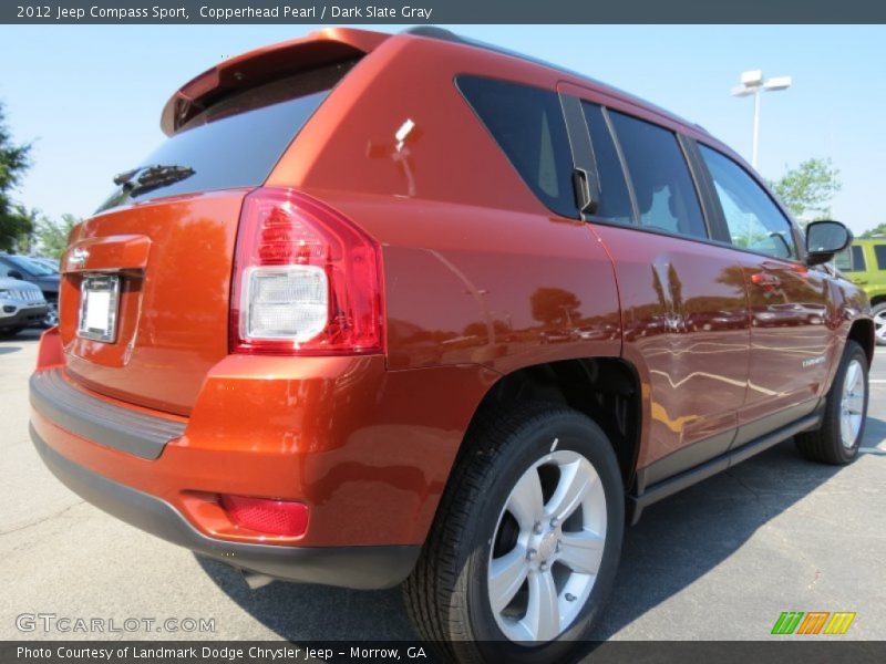 Copperhead Pearl / Dark Slate Gray 2012 Jeep Compass Sport