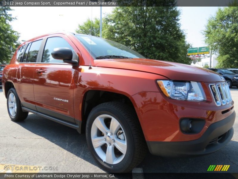 Copperhead Pearl / Dark Slate Gray 2012 Jeep Compass Sport
