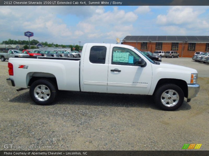 Summit White / Ebony 2012 Chevrolet Silverado 1500 LT Extended Cab 4x4