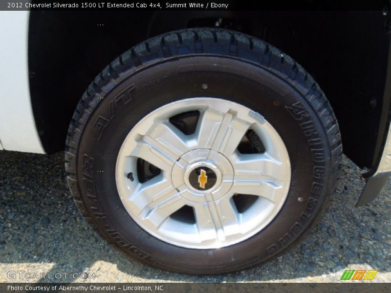 Summit White / Ebony 2012 Chevrolet Silverado 1500 LT Extended Cab 4x4