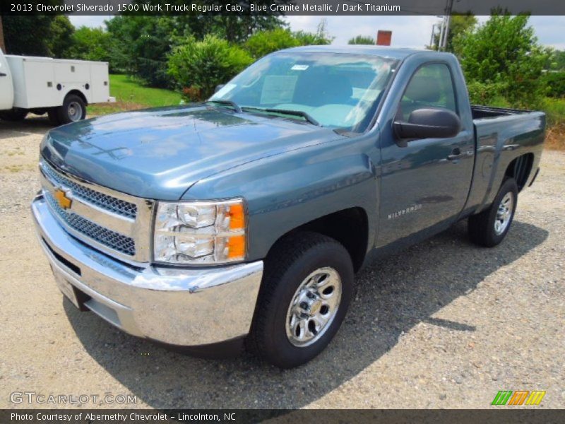 Blue Granite Metallic / Dark Titanium 2013 Chevrolet Silverado 1500 Work Truck Regular Cab