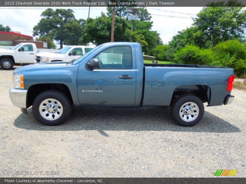 Blue Granite Metallic / Dark Titanium 2013 Chevrolet Silverado 1500 Work Truck Regular Cab
