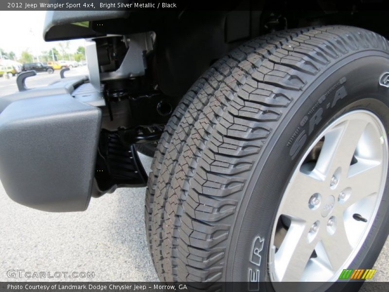 Bright Silver Metallic / Black 2012 Jeep Wrangler Sport 4x4