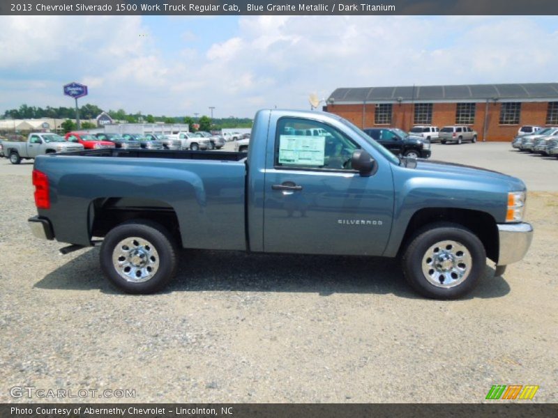 Blue Granite Metallic / Dark Titanium 2013 Chevrolet Silverado 1500 Work Truck Regular Cab