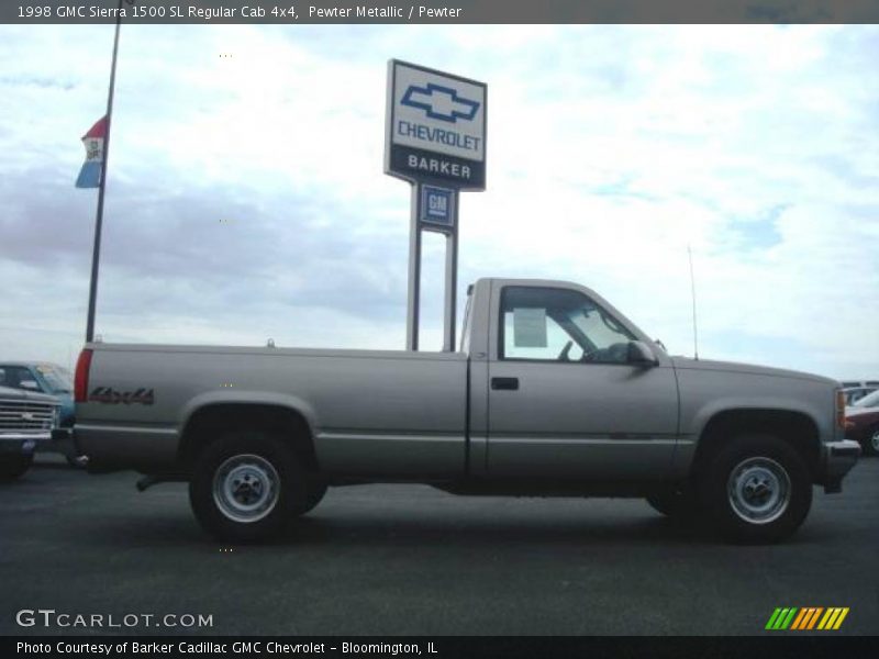 Pewter Metallic / Pewter 1998 GMC Sierra 1500 SL Regular Cab 4x4