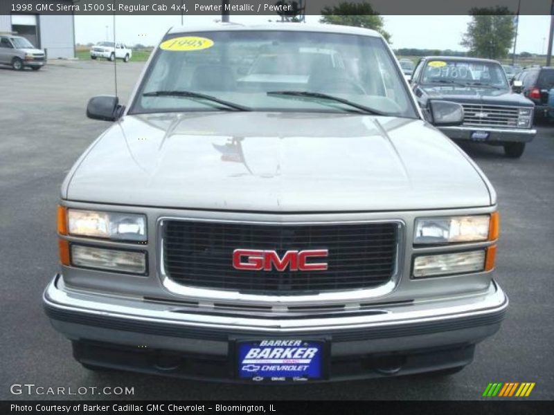 Pewter Metallic / Pewter 1998 GMC Sierra 1500 SL Regular Cab 4x4