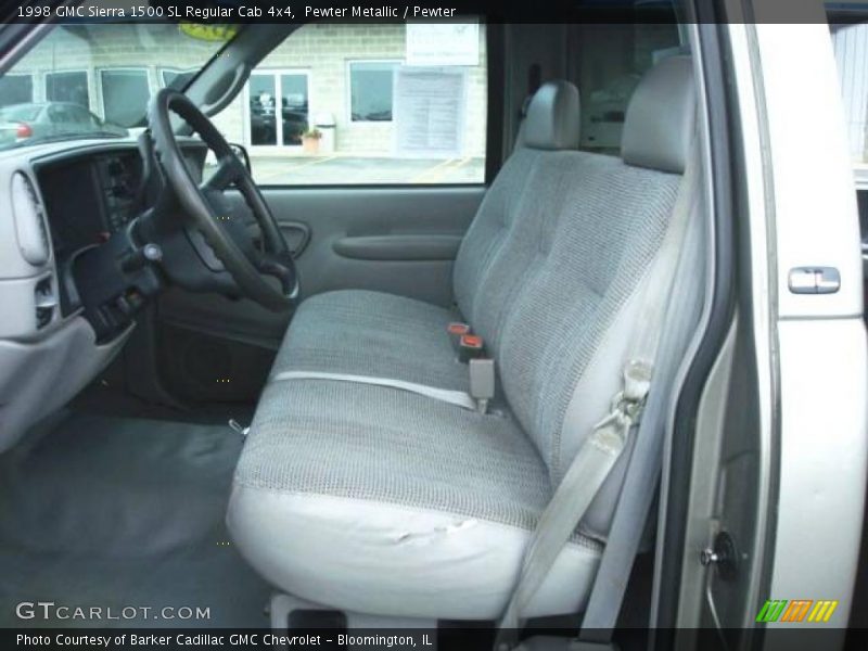 Pewter Metallic / Pewter 1998 GMC Sierra 1500 SL Regular Cab 4x4