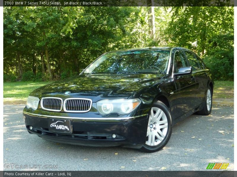 Jet Black / Black/Black 2003 BMW 7 Series 745Li Sedan