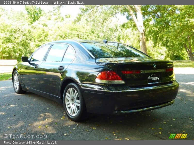 Jet Black / Black/Black 2003 BMW 7 Series 745Li Sedan