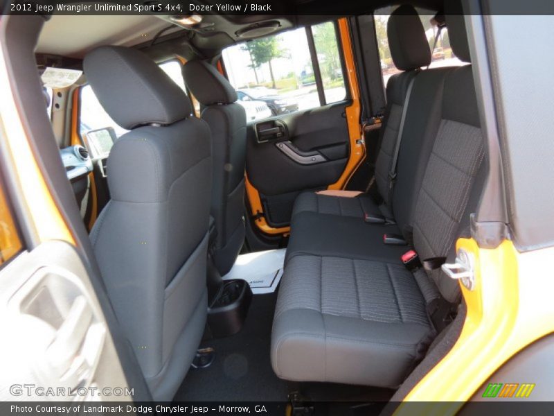Rear Seat of 2012 Wrangler Unlimited Sport S 4x4