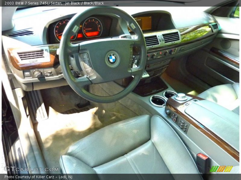 Jet Black / Black/Black 2003 BMW 7 Series 745Li Sedan
