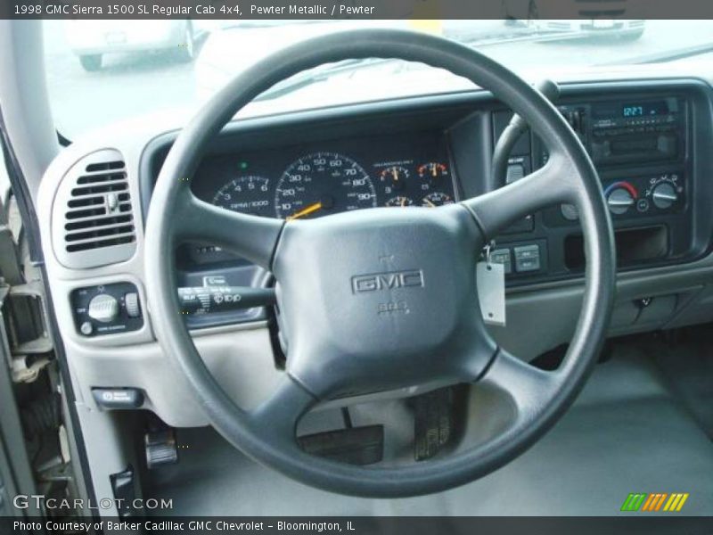 Pewter Metallic / Pewter 1998 GMC Sierra 1500 SL Regular Cab 4x4