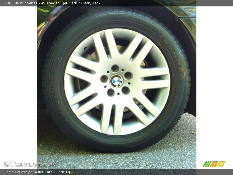 Jet Black / Black/Black 2003 BMW 7 Series 745Li Sedan