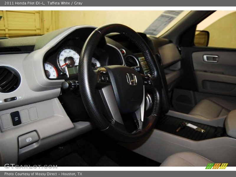 Taffeta White / Gray 2011 Honda Pilot EX-L
