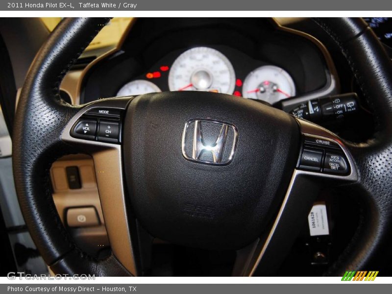 Taffeta White / Gray 2011 Honda Pilot EX-L
