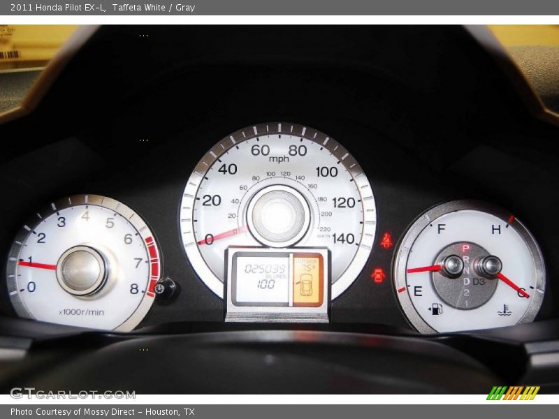 Taffeta White / Gray 2011 Honda Pilot EX-L
