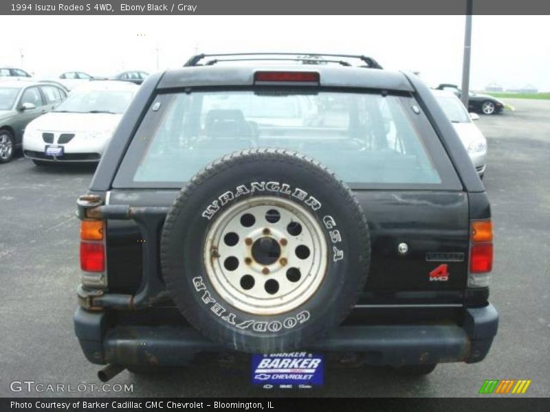 Ebony Black / Gray 1994 Isuzu Rodeo S 4WD