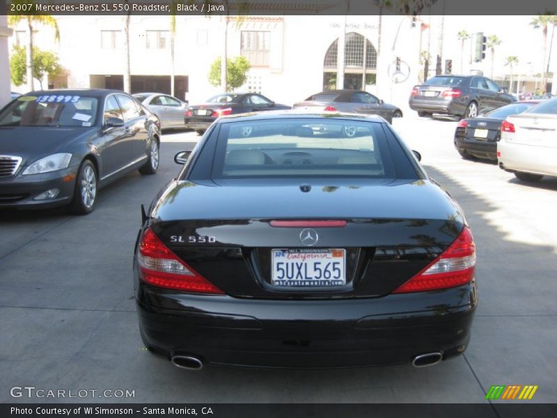 Black / Java 2007 Mercedes-Benz SL 550 Roadster