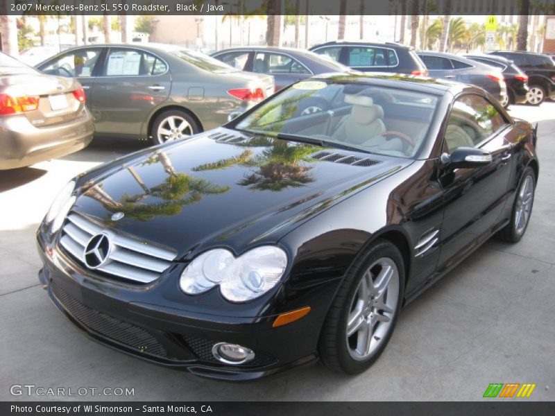 Black / Java 2007 Mercedes-Benz SL 550 Roadster