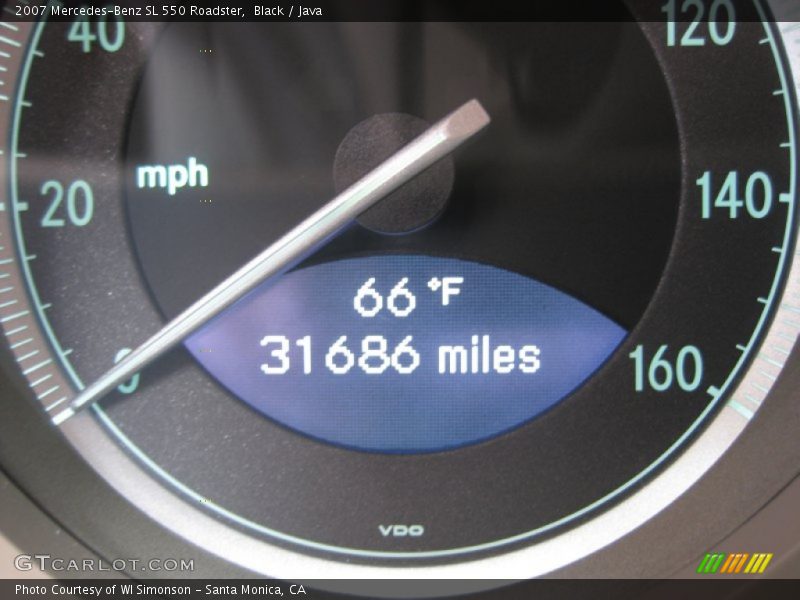 Black / Java 2007 Mercedes-Benz SL 550 Roadster
