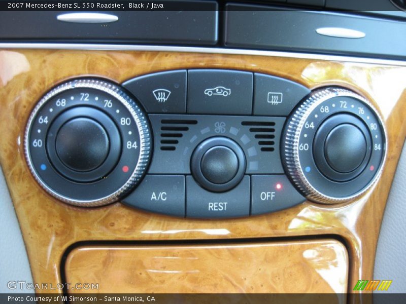 Black / Java 2007 Mercedes-Benz SL 550 Roadster