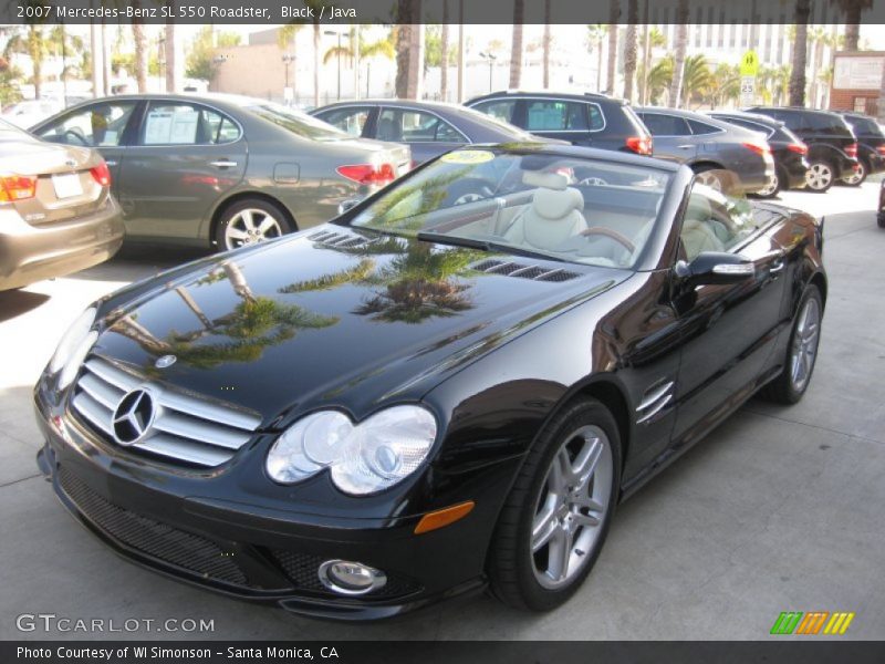 Black / Java 2007 Mercedes-Benz SL 550 Roadster