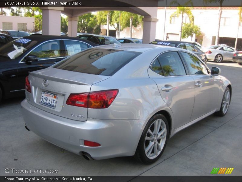 Tungsten Pearl / Black 2007 Lexus IS 350