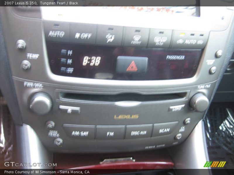 Tungsten Pearl / Black 2007 Lexus IS 350