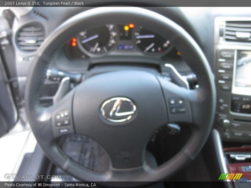 Tungsten Pearl / Black 2007 Lexus IS 350