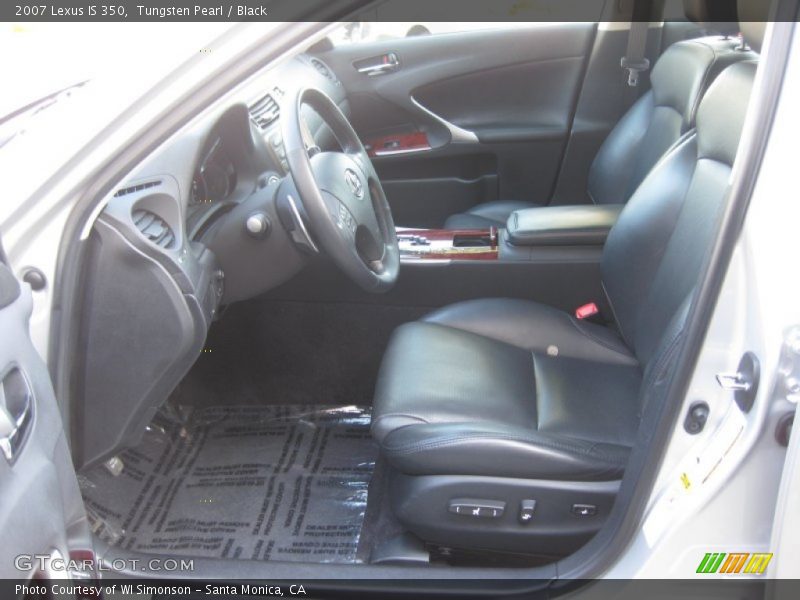Tungsten Pearl / Black 2007 Lexus IS 350