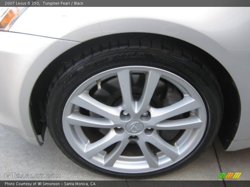 Tungsten Pearl / Black 2007 Lexus IS 350