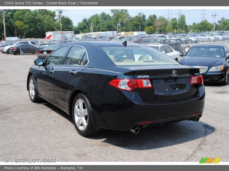 Crystal Black Pearl / Parchment 2009 Acura TSX Sedan