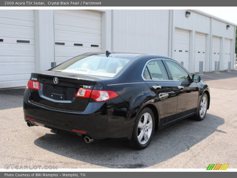Crystal Black Pearl / Parchment 2009 Acura TSX Sedan
