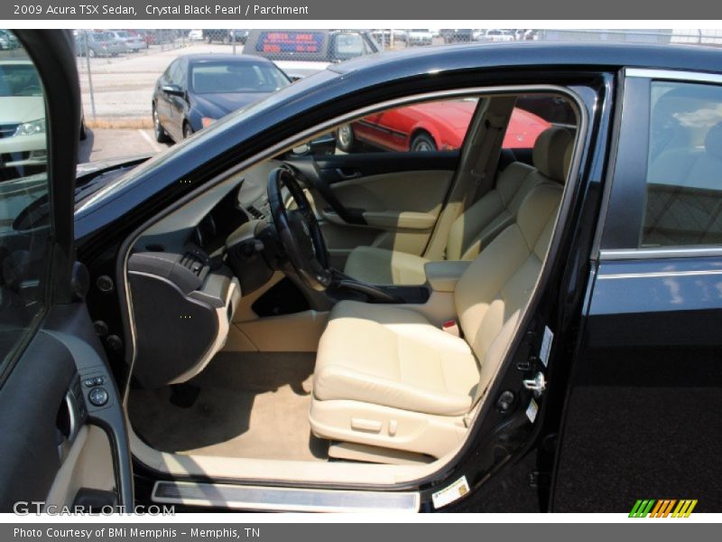 Crystal Black Pearl / Parchment 2009 Acura TSX Sedan