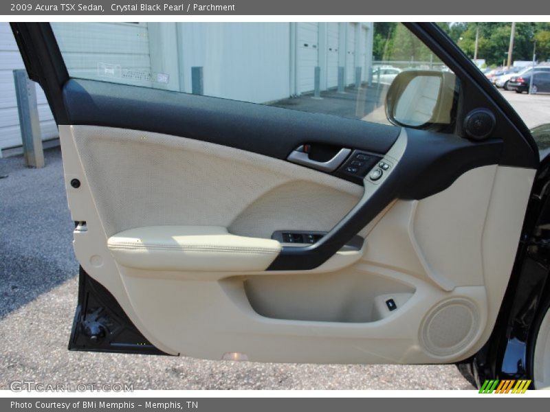 Crystal Black Pearl / Parchment 2009 Acura TSX Sedan