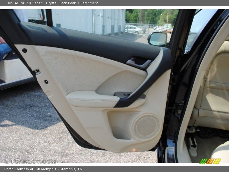 Crystal Black Pearl / Parchment 2009 Acura TSX Sedan