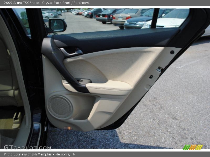 Crystal Black Pearl / Parchment 2009 Acura TSX Sedan