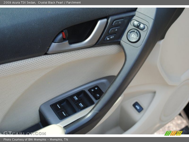Crystal Black Pearl / Parchment 2009 Acura TSX Sedan