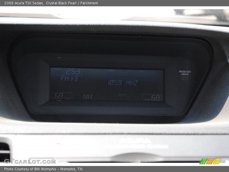 Crystal Black Pearl / Parchment 2009 Acura TSX Sedan