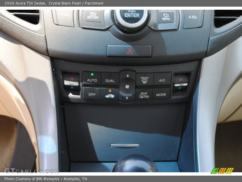 Crystal Black Pearl / Parchment 2009 Acura TSX Sedan