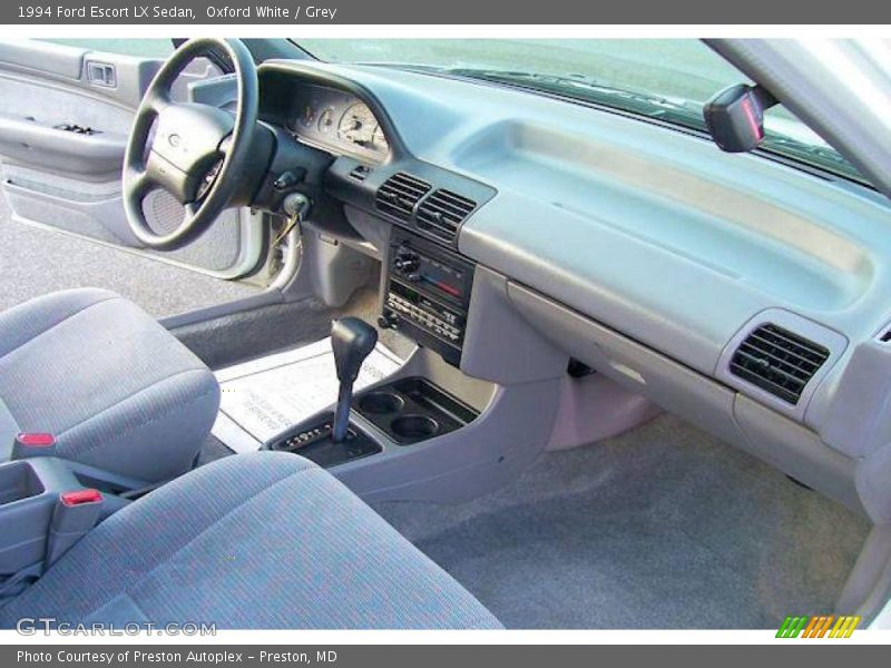 Oxford White / Grey 1994 Ford Escort LX Sedan