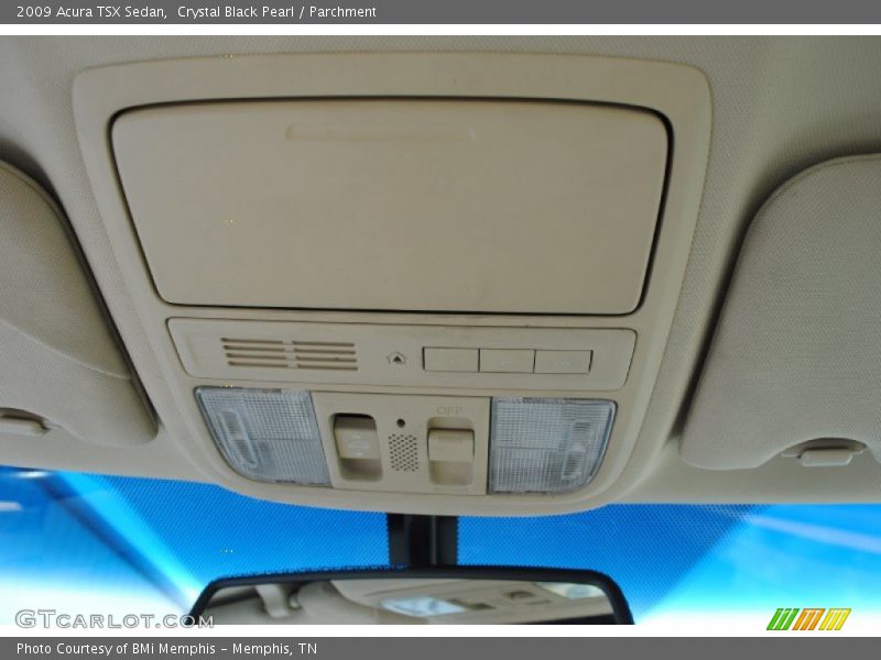 Crystal Black Pearl / Parchment 2009 Acura TSX Sedan