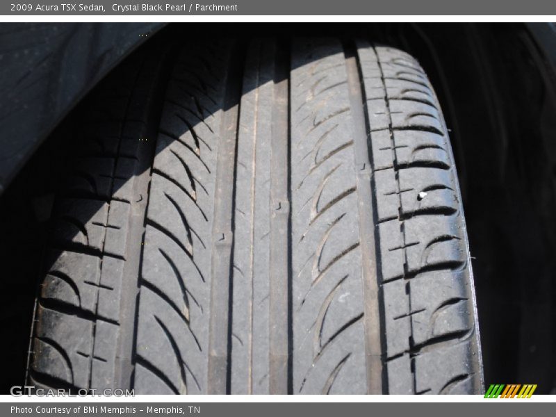 Crystal Black Pearl / Parchment 2009 Acura TSX Sedan