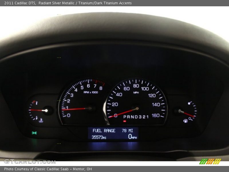 Radiant Silver Metallic / Titanium/Dark Titanium Accents 2011 Cadillac DTS