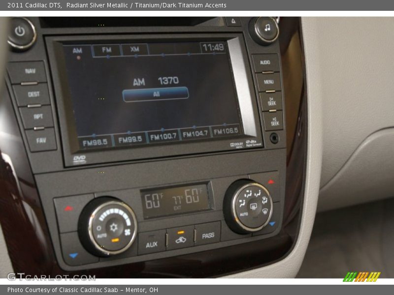 Radiant Silver Metallic / Titanium/Dark Titanium Accents 2011 Cadillac DTS