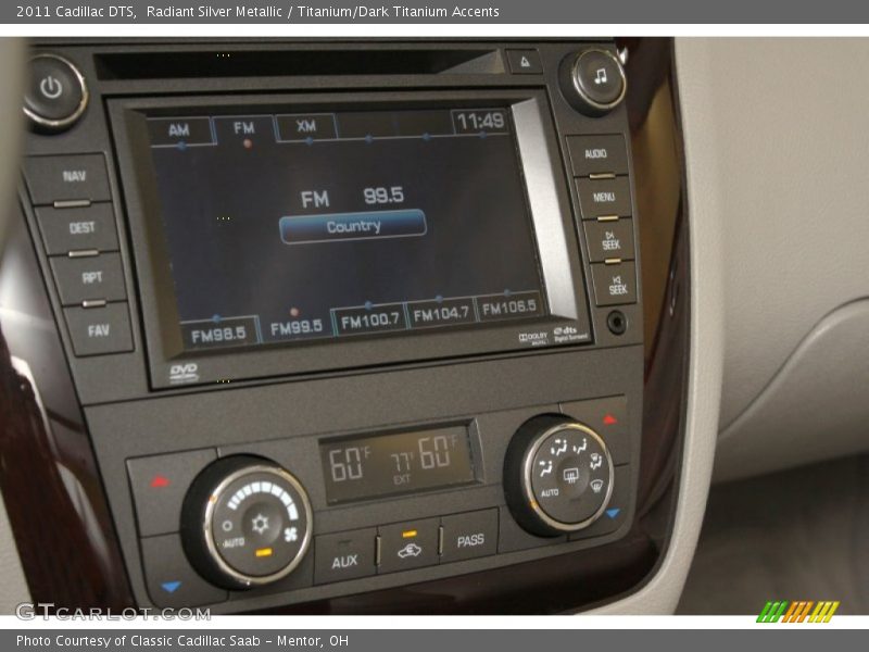 Radiant Silver Metallic / Titanium/Dark Titanium Accents 2011 Cadillac DTS