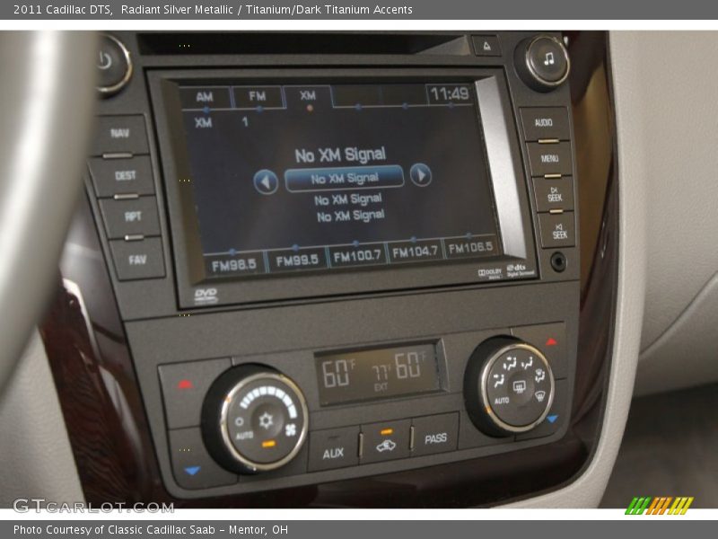 Radiant Silver Metallic / Titanium/Dark Titanium Accents 2011 Cadillac DTS